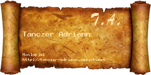 Tanczer Adrienn névjegykártya